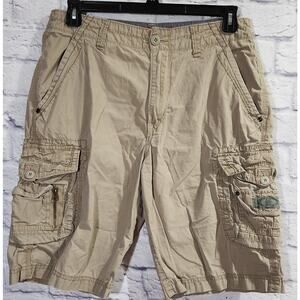 UnionBay Tan Cargo Men's Shorts 32 Lightweight Soft Side Pockets Belt Loops